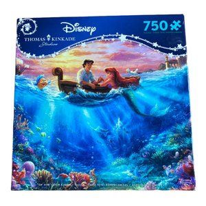 Disney Little Mermaid Thomas Kinkade 750 Pc Puzzle